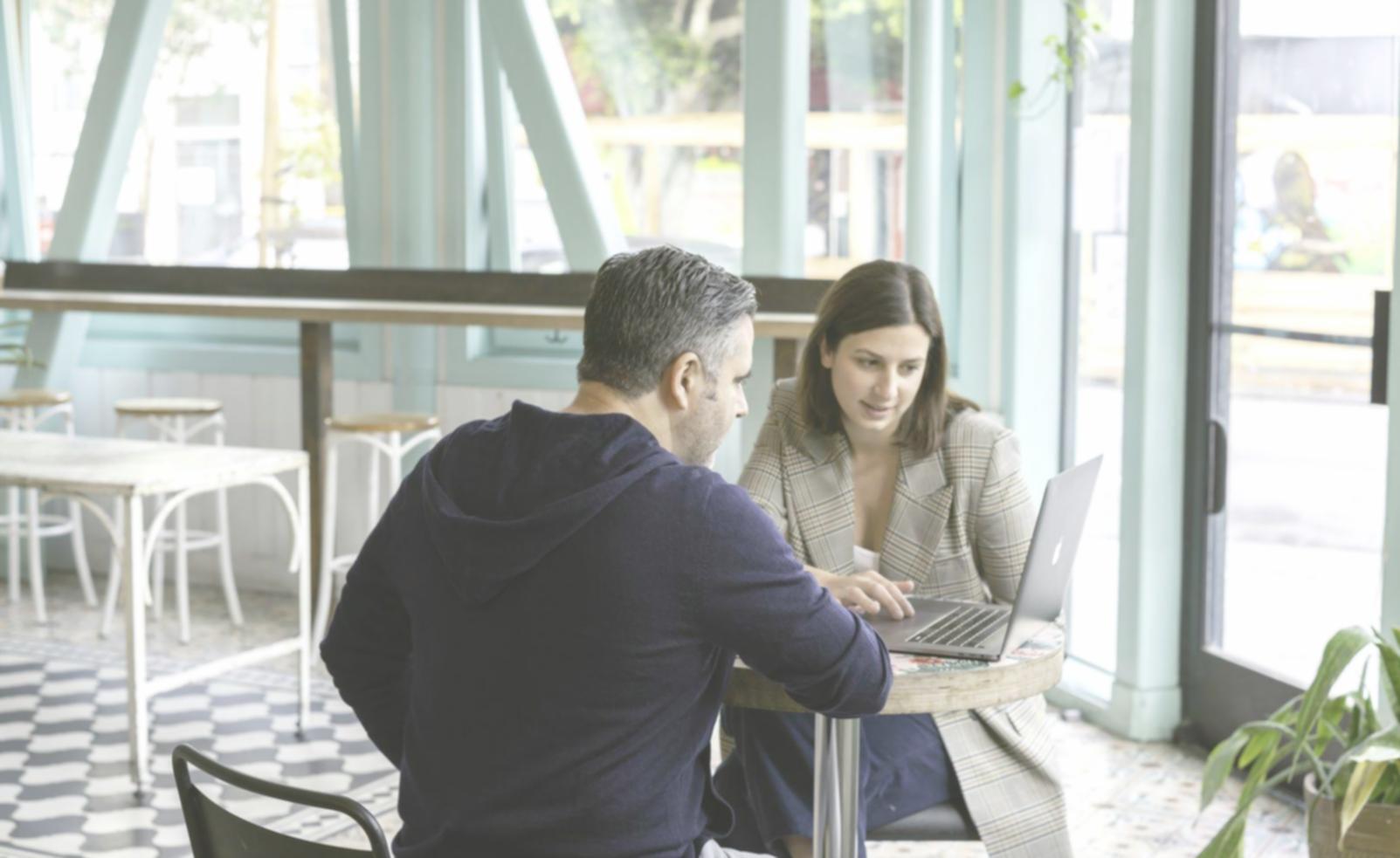 Strategic venture building session with financial planning documents